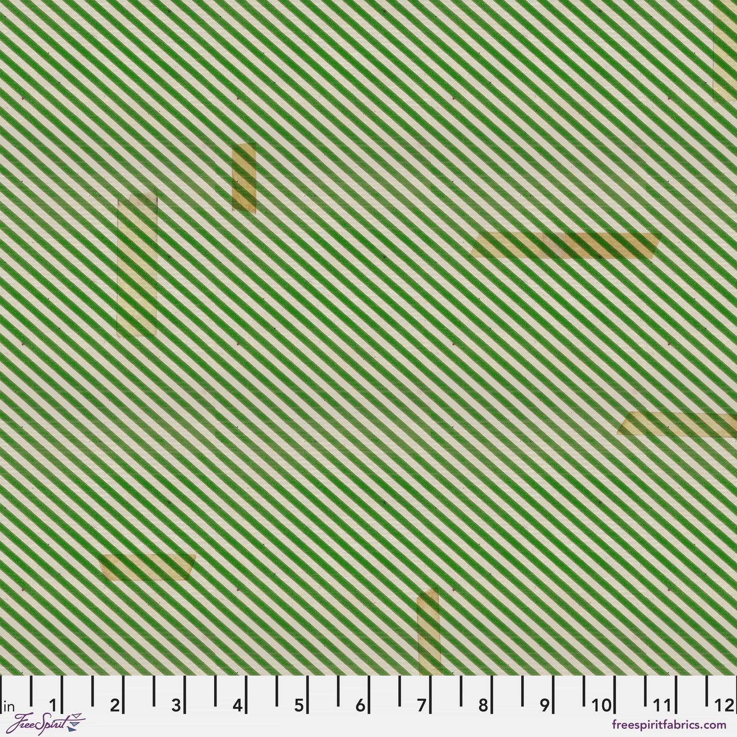Cotton quilting fabric pattern called 'Confections in Green'. Part of the 'Holidays Past' fabric collection. Designed by Tim Holtz for fabric company Free Spirit. SKU: PWTH206.GREEN. 44-45 inch width.
