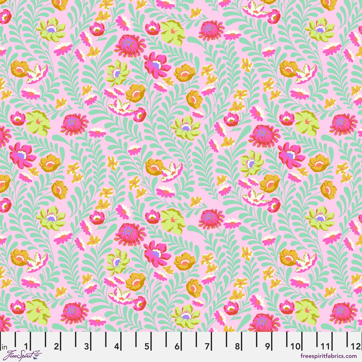 Untamed - Flowerfield in Lunar - Tula Pink - PWTP243.LUNAR - Half Yard