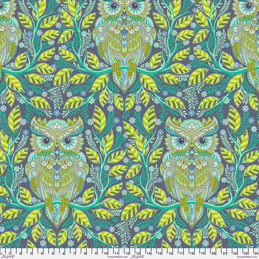 Full Moon Forest II - Hootie Patootie in Starlight - Tula Pink - PWTP244.STARLIGHT - Half Yard