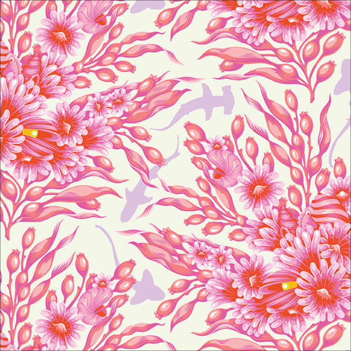 Shadow Sharks in Delphine quilting fabric, part of the Floral Reef fabric collection by Tula Pink (SKU: PWTP267.DELPHINE)