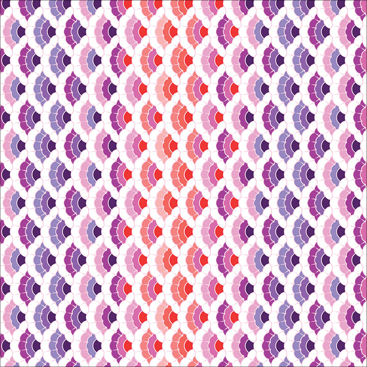 Aquatic Lace in Ultraviolet quilting fabric, part of the Floral Reef fabric collection by Tula Pink (SKU: PWTP269.ULTRAVIOLET)