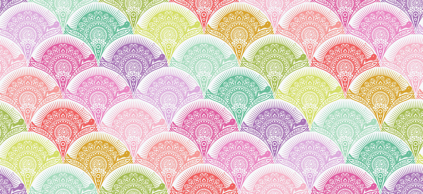 Snail Scallop quilting fabric, part of the Prince Charming Déja Vu fabric collection by Tula Pink (SKU: PWTP277.SUGARRUSH)