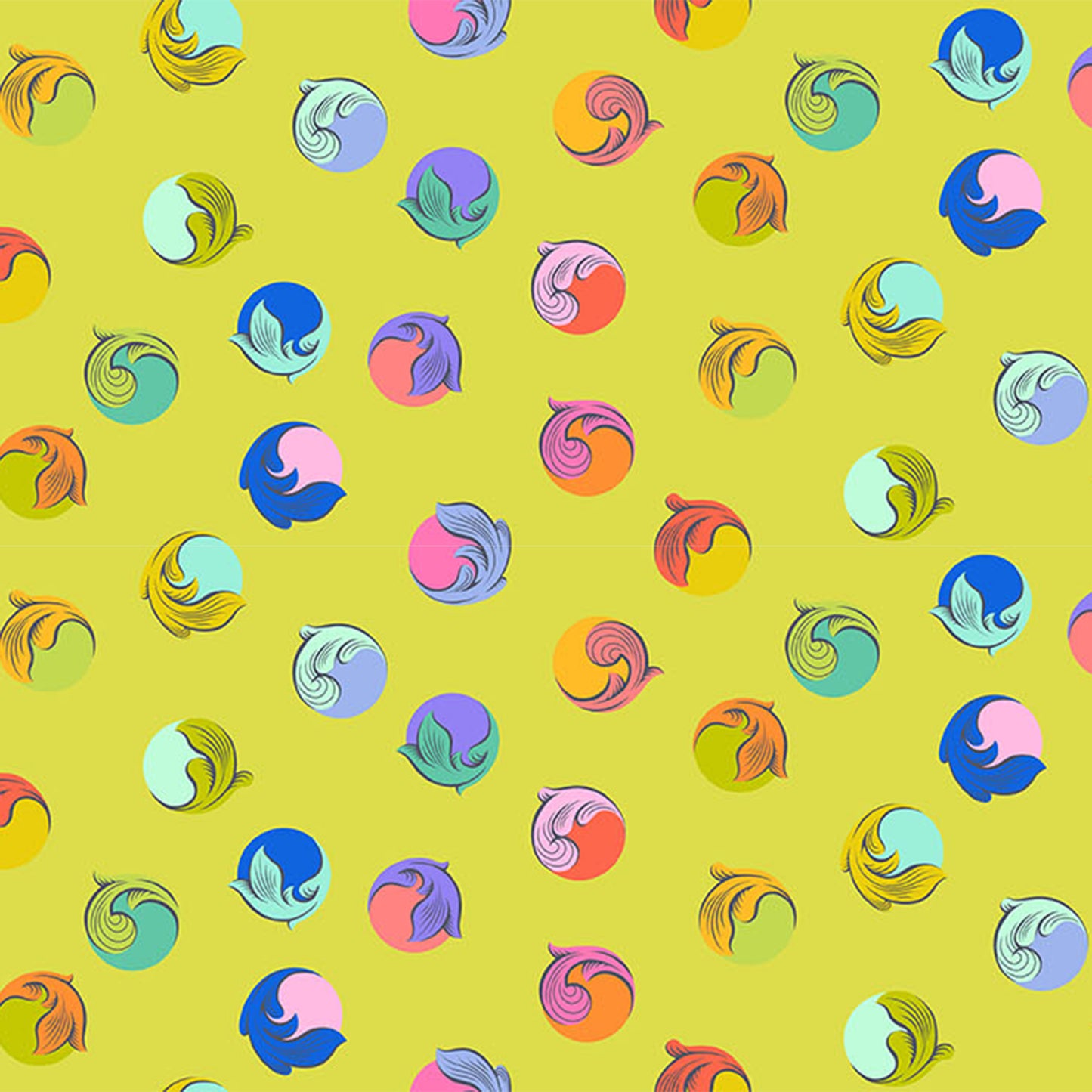 Gumdrop in Apple quilting fabric, part of the Legendary fabric collection by Tula Pink (SKU: PWTP286.APPLE)