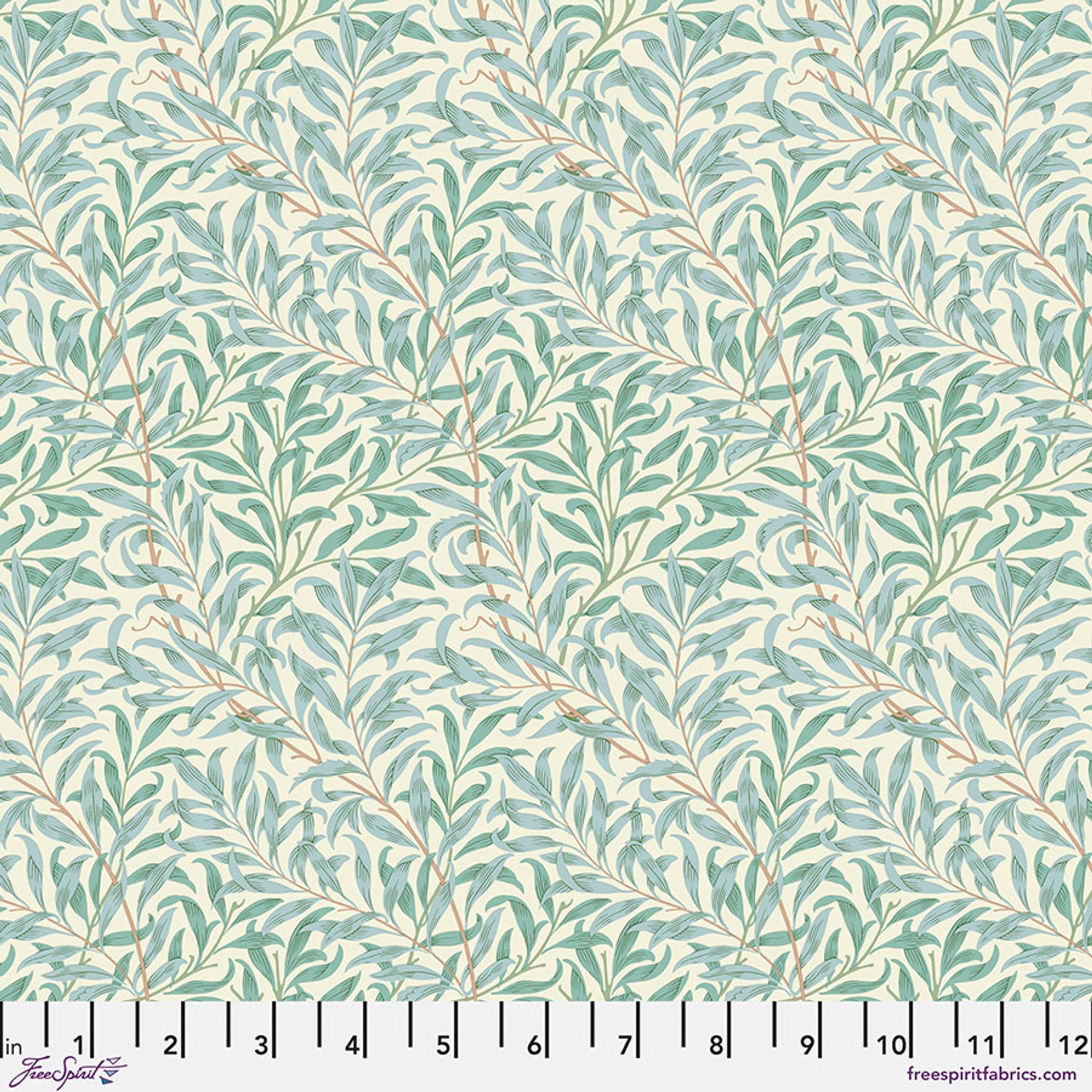Willow Boughs in Cream quilting fabric, part of The Original Morris & Co. Collection (SKU: PWWM030.CREAM)
