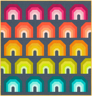 Polychromatic Quilt Kit by Elizabeth Hartman feat. Kona Cotton - KITP-2097-23