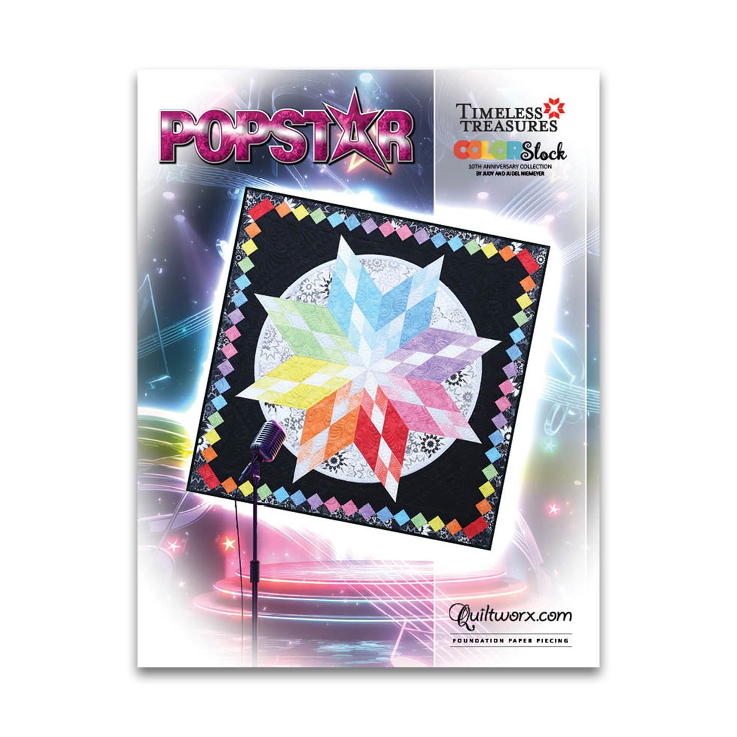 Popstar Quilt Pattern - Quiltworx - JNQ00257P10