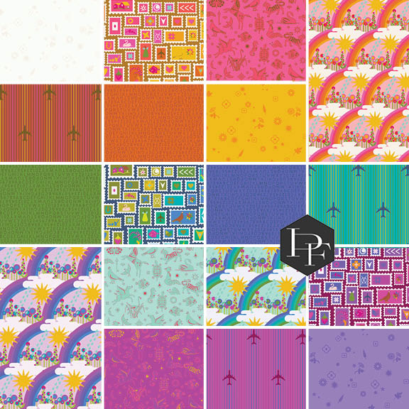 PREORDER - Postmark - Half Yard Bundle of 18 pcs - FBHYAG-POSTMARK