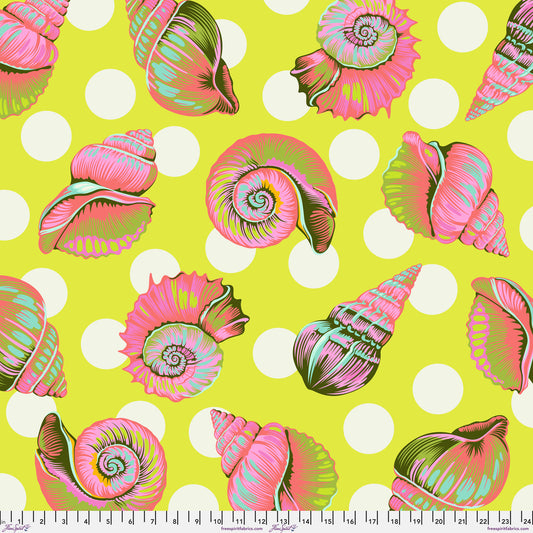 Big Shelly in Seagrass - 108" Wideback Fabric - Floral Reef by Tula Pink (Preorder)