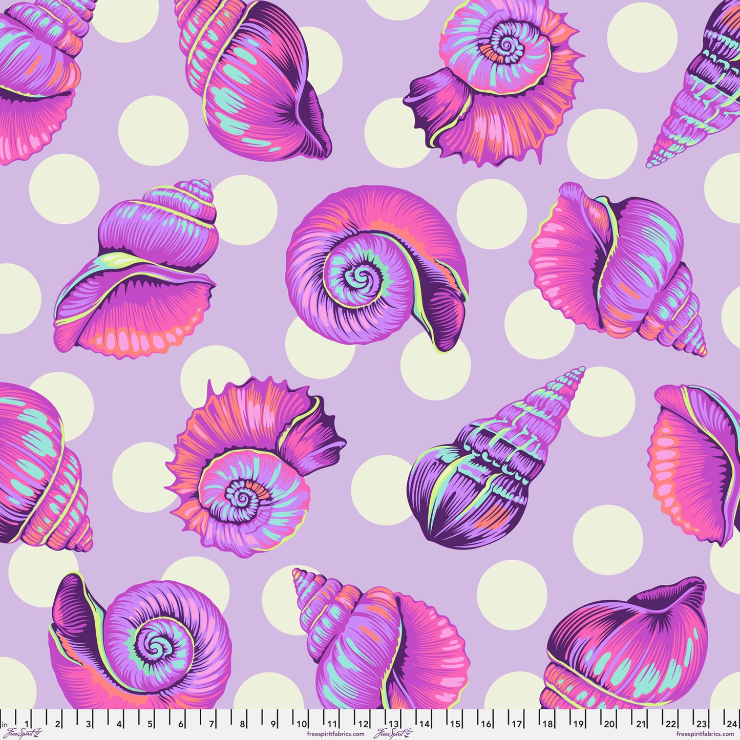 Big Shelly in Ultraviolet - 108" Wideback Fabric - Floral Reef by Tula Pink (Preorder)