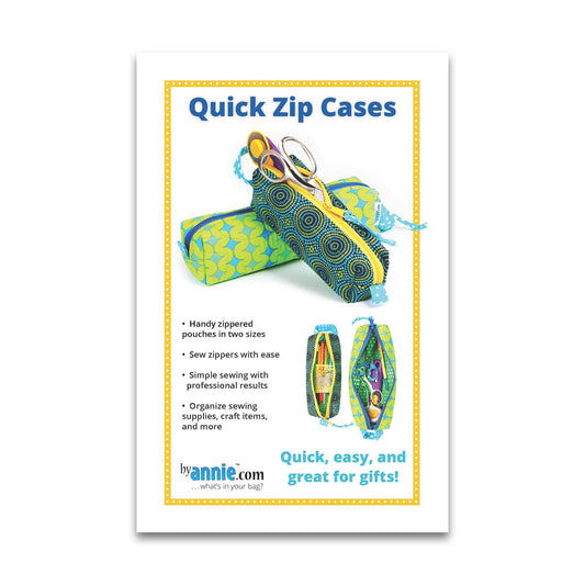 Quick Zip Cases - Patterns by Annie - Paper Pattern - PBA239