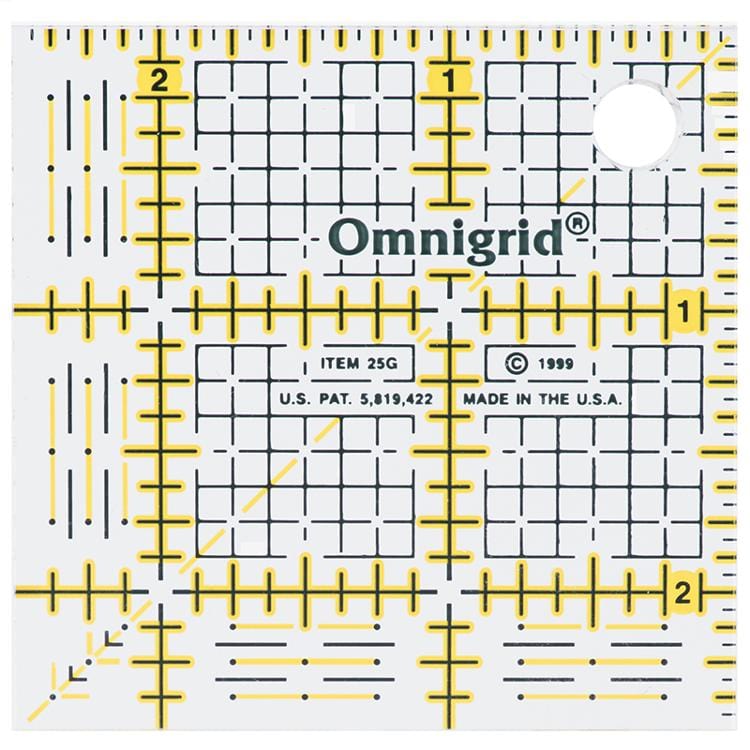 Omnigrid - 2.5" x 2.5" Ruler - R25G