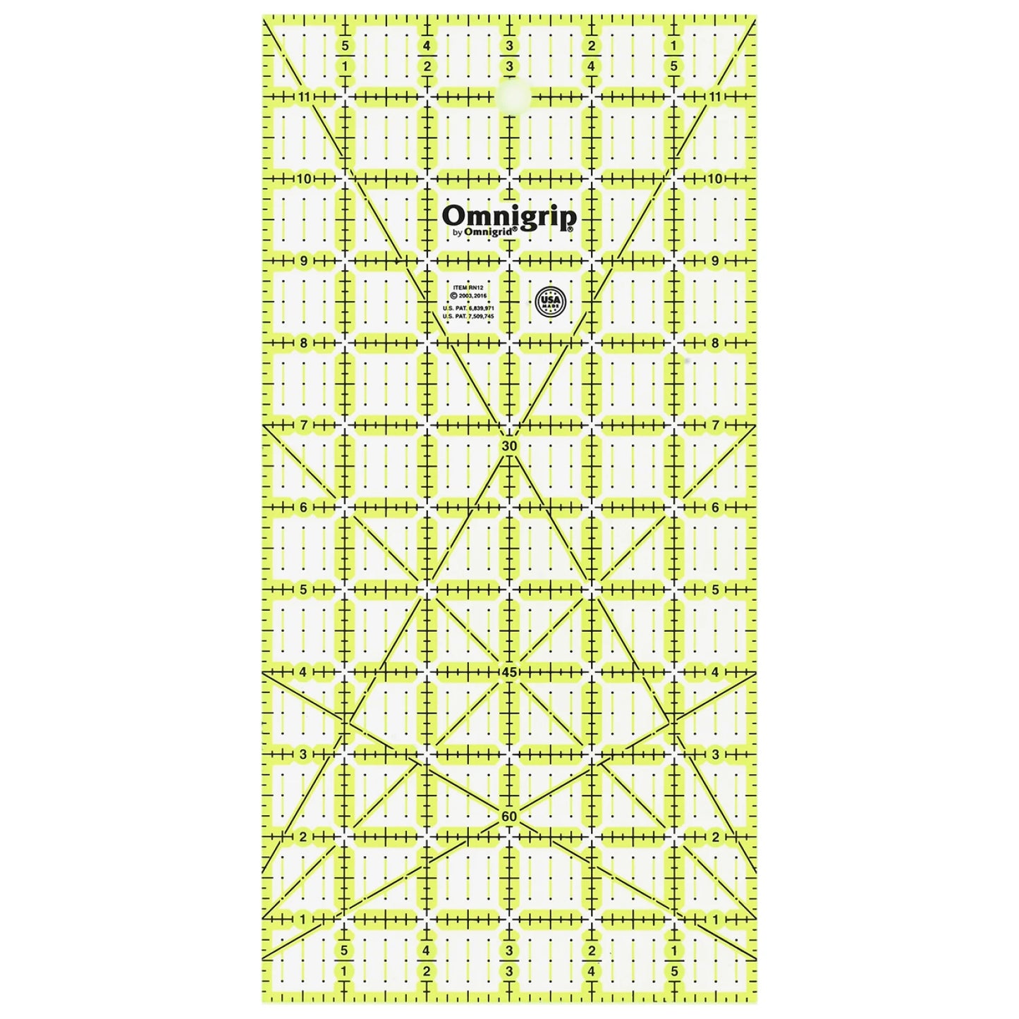 Omnigrip - 6" x 12" Ruler - RN12