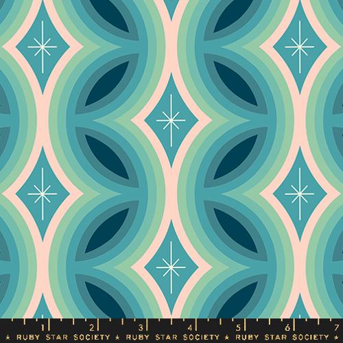 PREORDER - Juicy - Rattan in Dark Turquoise - Melody Miller - RS0087 13 - Half Yard