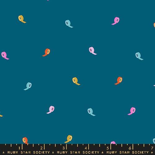 Washi Plus - Roll With It in Teal - Rashida Coleman Hale - RS1101 12 - Half Yard
