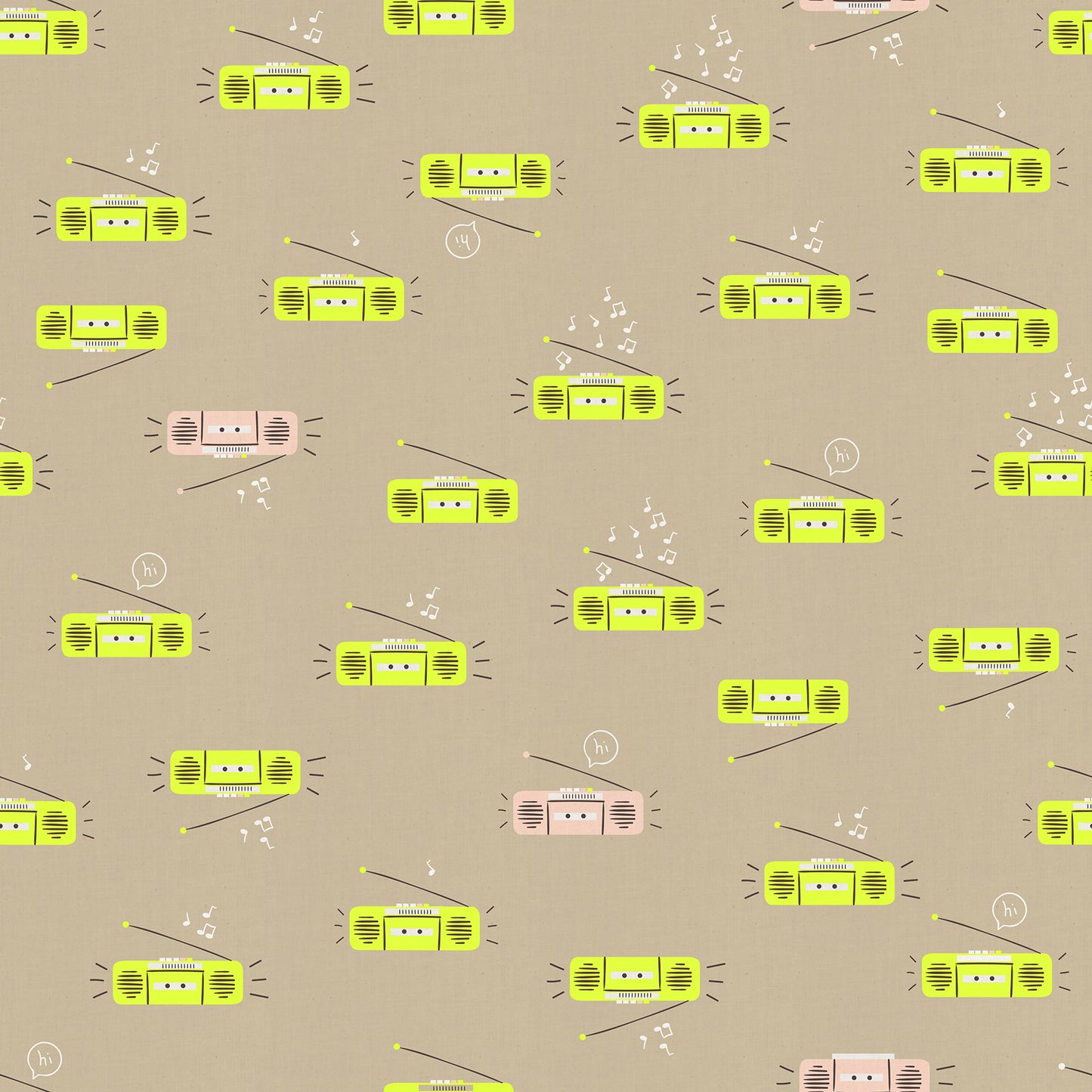 Boom in Khaki quilting fabric, part of the Lofi linens fabric collection by Rashida Coleman Hale (SKU: RS1130 13CL)