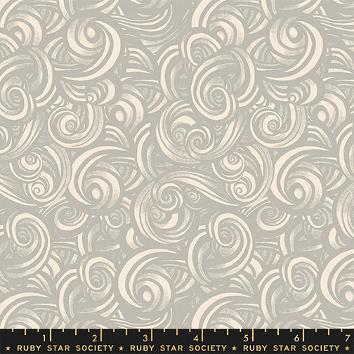 Smoke in Oyster quilting fabric, part of the Fireglow fabric collection by Sarah Watts (SKU: RS2135 11)