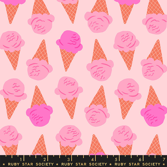 Sugar Cone - Sugar Cone in Cotton Candy Pink - RS3062 12 - Half Yard