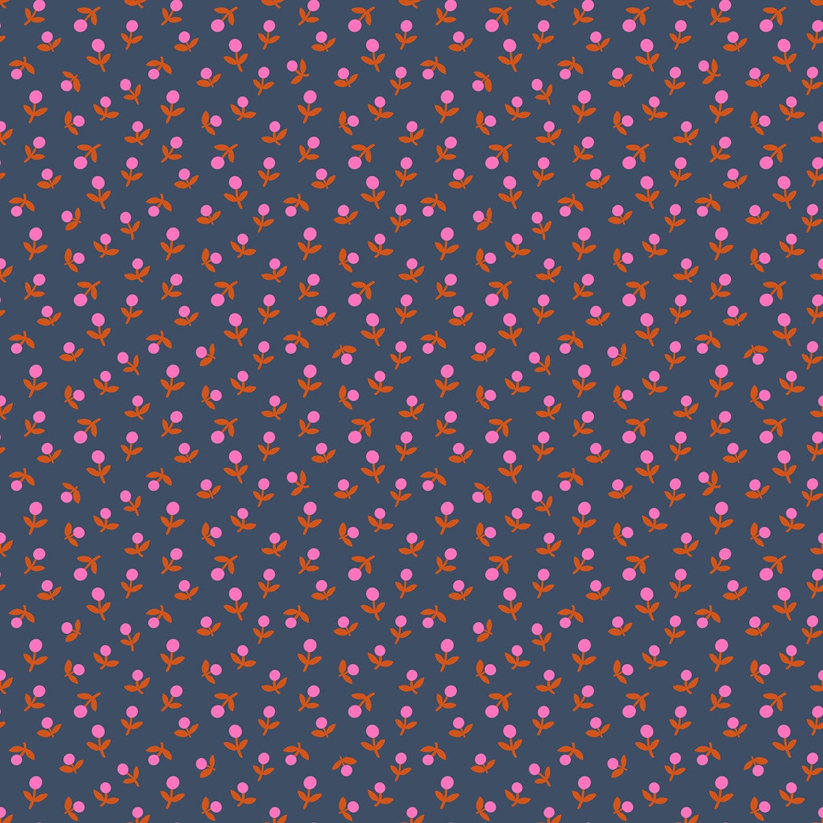 A closeup shot of the quilting fabric pattern called Sprout, designed by Alexia Abegg for Ruby Star Society, in the smoke colorway. The SKU is RS4103 20.