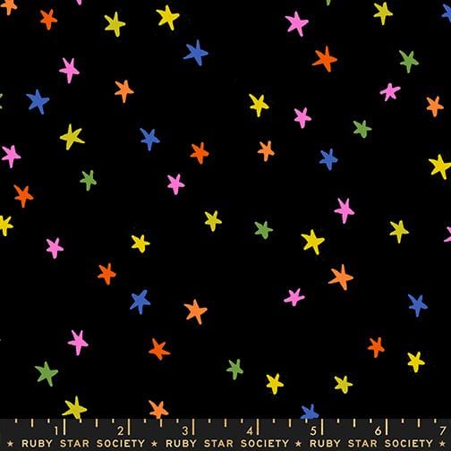 Starry in Vivid Rainbow by Alexia Abegg, Half Yardage