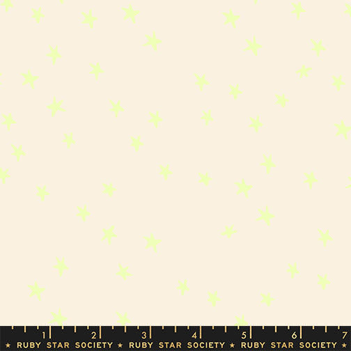 Freaky Familiars - Starry in Neon Yellow - by Ruby Star Society - Half Yard