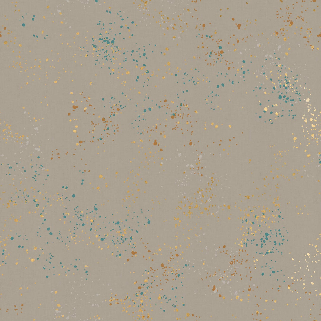 Speckled Metallic in Wool quilting fabric, part of the Speckled fabric collection from Ruby Star Society (SKU: RS5027 76M)