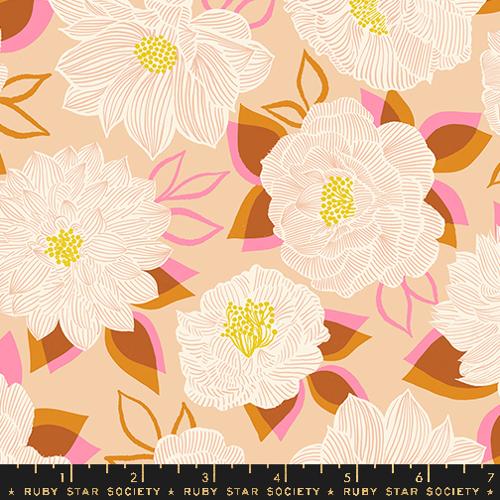 PREORDER - Favorite Flowers - Blooming in Creme Brûlée - Ruby Star Society - RS5143 12 - Half Yard