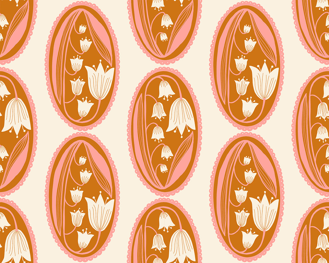 PREORDER - Endpaper - Lily Of The Cameo in Natural - Jen Hewett - RS6042 11 - Half Yard
