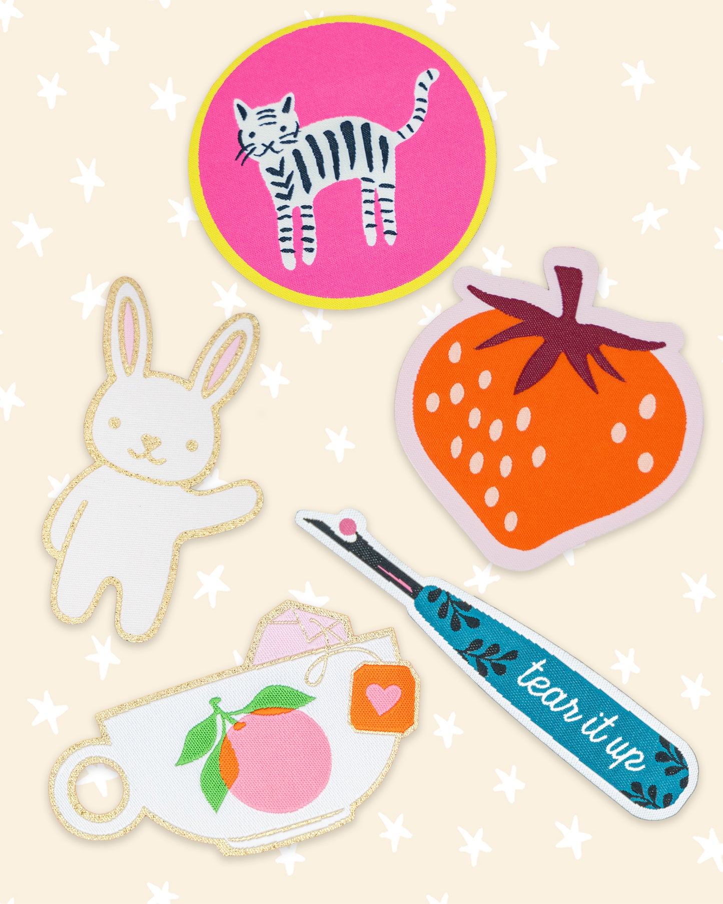 Ruby Star Society Iron-On Patch Set - RSSPA-SET01