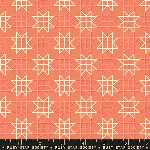 Paper Star in Canyon quilting fabric, part of the Paper Cuts 2 fabric collection by Rashida Coleman Hale (SKU: RS1114 14)
