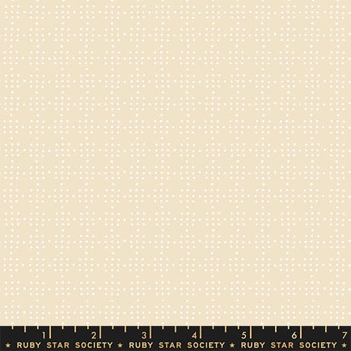 Peg Board in Parchment quilting fabric, part of the Paper Cuts 2 fabric collection by Rashida Coleman Hale (SKU: RS1113 11)