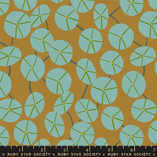 Pilea in Suede quilting fabric, part of the Calathea fabric collection by Ruby Star Society. (SKU: RS5188 15)
