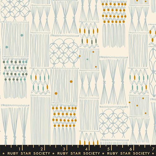 Wall Hanging in Natural quilting fabric, part of the Calathea fabric collection by Ruby Star Society. (SKU: RS5185 11)