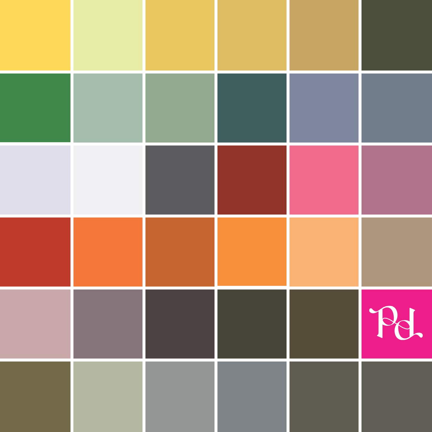Ruby and Bee Solids - 35 pc Half Yard Bundle - NEW SOLIDS! - Windham Fabrics - 51583-HYNEW35