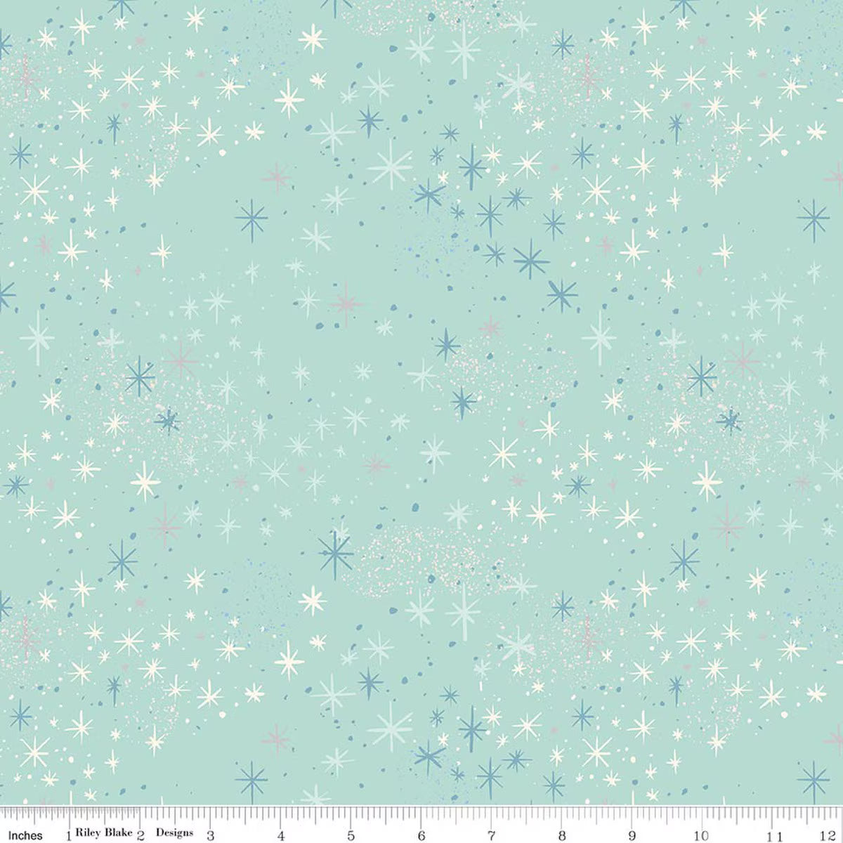 Magic Songbird Sparkle quilting fabric, part of the Wishes fabric collection by Jill Howarth (SKU: SC18076-SONGBIRD)