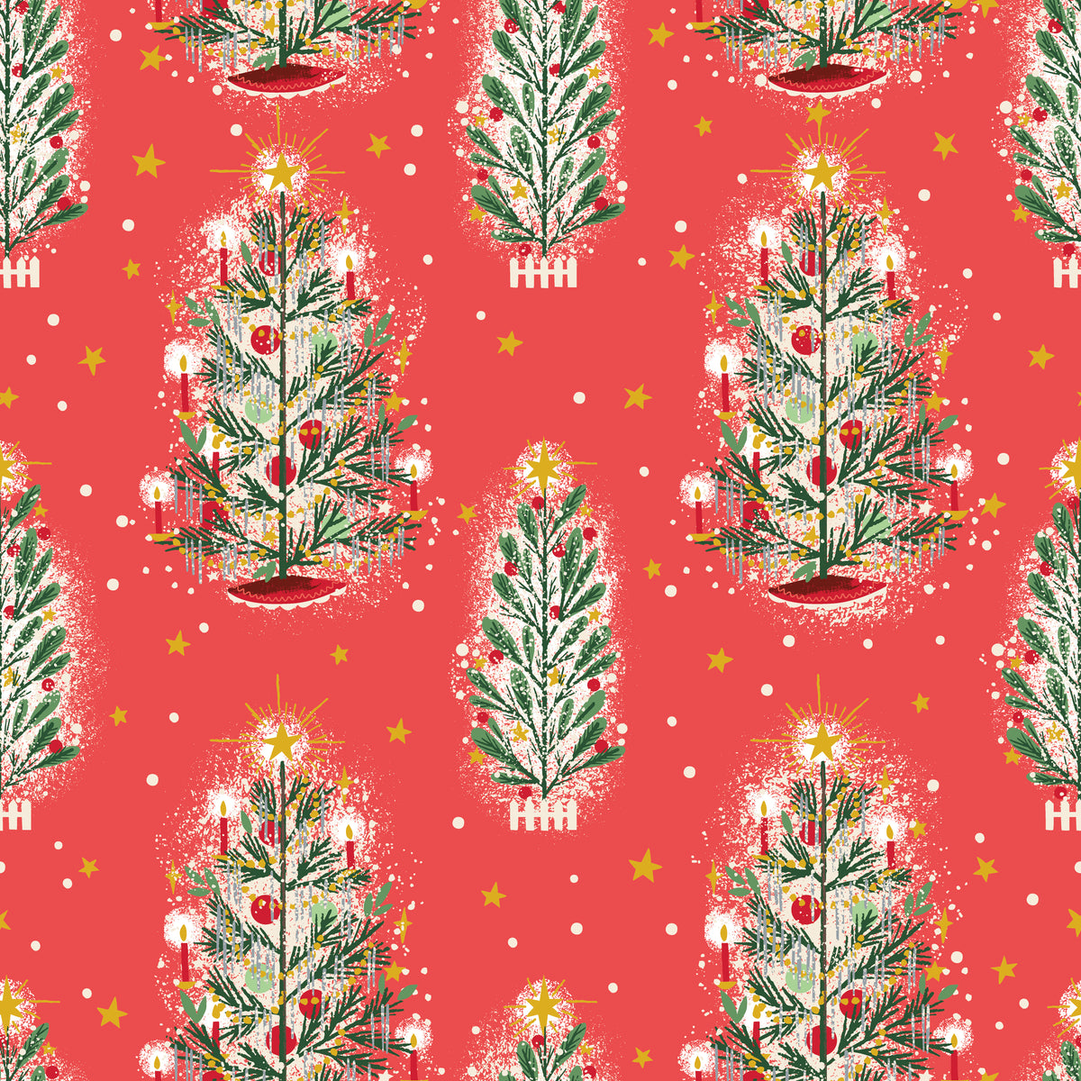 Carol - Honour Christmas in Red Sparkle - Jill Howarth - SC19052-RED - Half Yard (Preorder)