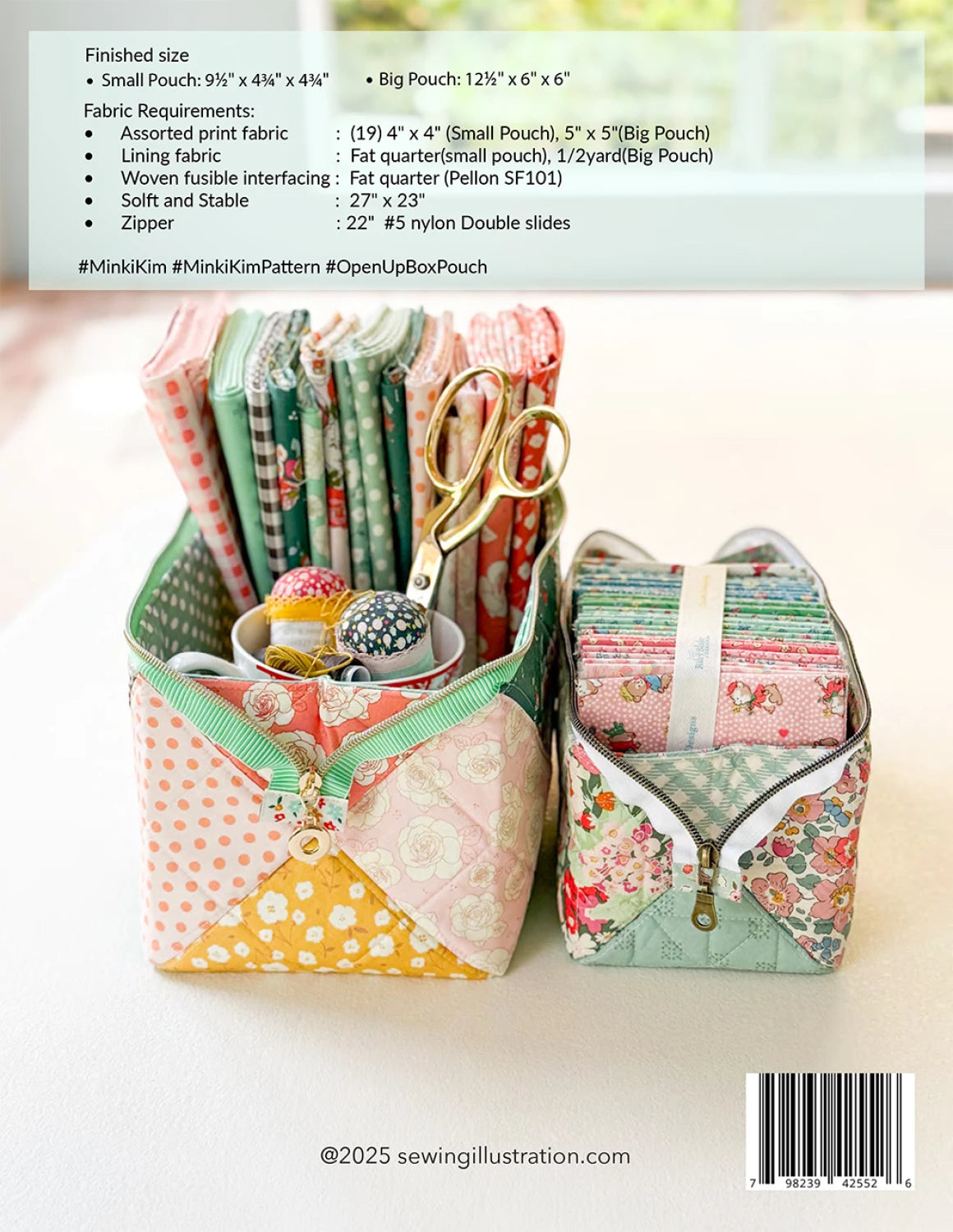 Box It Up Pouch Pattern by Minki Kim