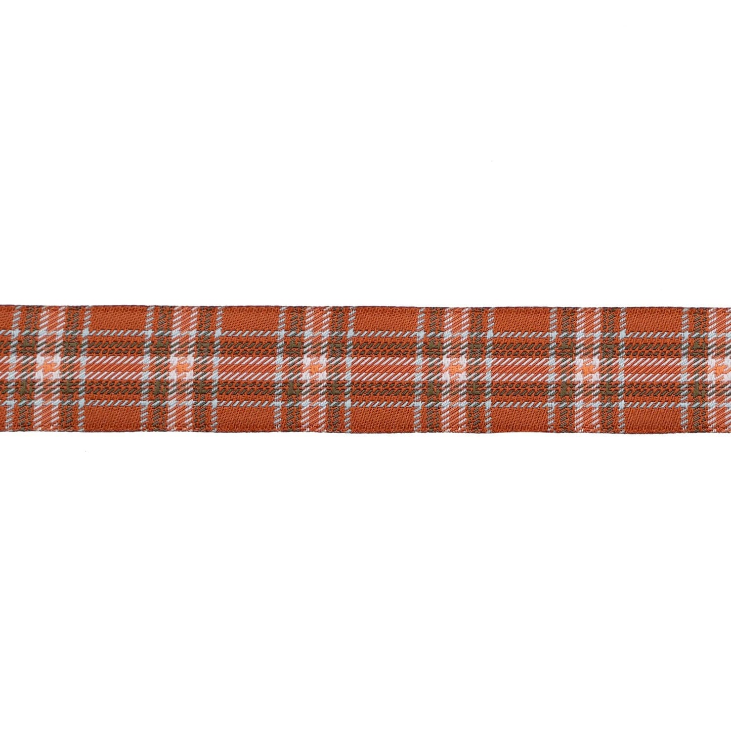 Renaissance Ribbons - Plaid Perfection in Rust - 7/8" Width - The Great Outdoors by Stacy Iest Hsu - One Yard
