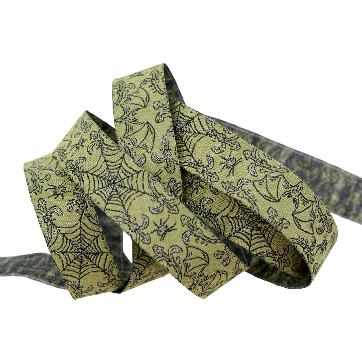 Home Sweet Haunt - Iron Web in Fern - 5/8" width - by Stacy Iest Hsu - One Yard