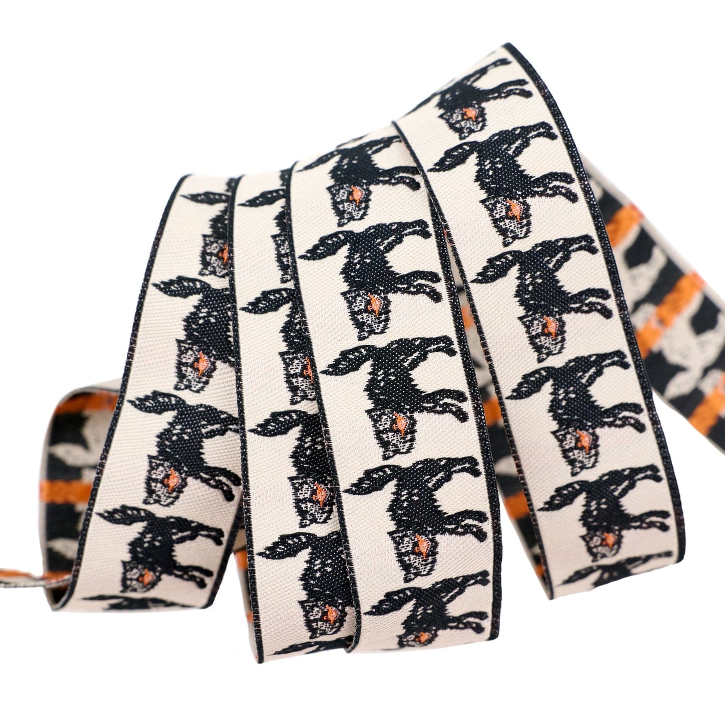 Home Sweet Haunt - Spooky Cat - 7/8" width - by Stacy Iest Hsu - One Yard