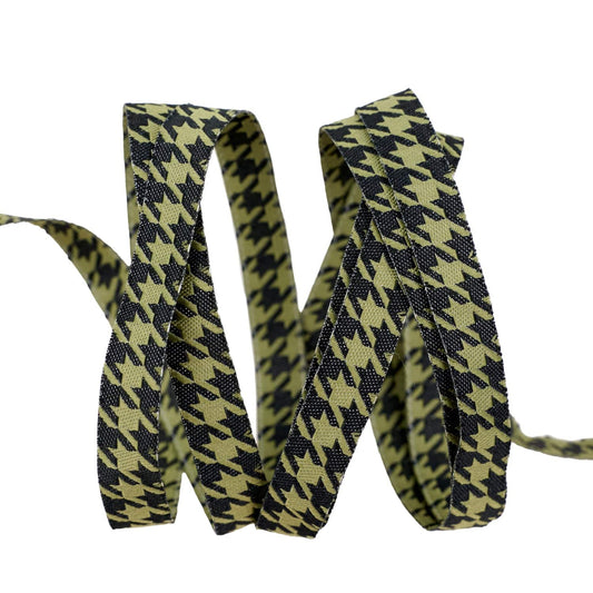 Home Sweet Haunt - Hounds Tooth in Fern - 3/8" width - by Stacy Iest Hsu - One Yard