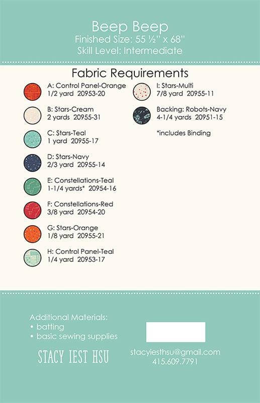 Beep Beep Quilt Pattern - Stacy Iest Hsu - SIH 111 - Printed Pattern