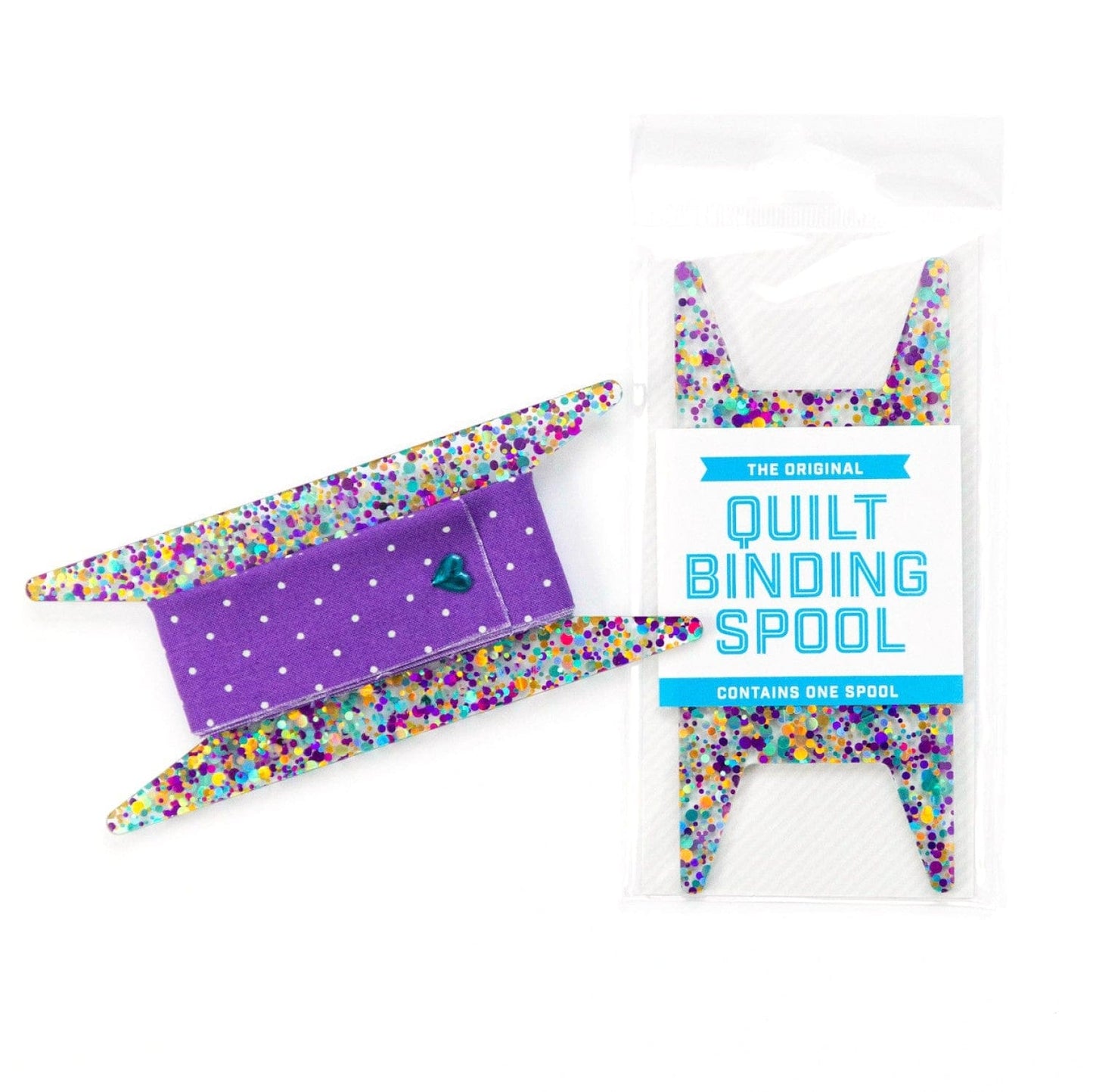 Stitch Supply Co - Glitter Binding Spool - SSC-304 -Purple Teal & Gold Glitter