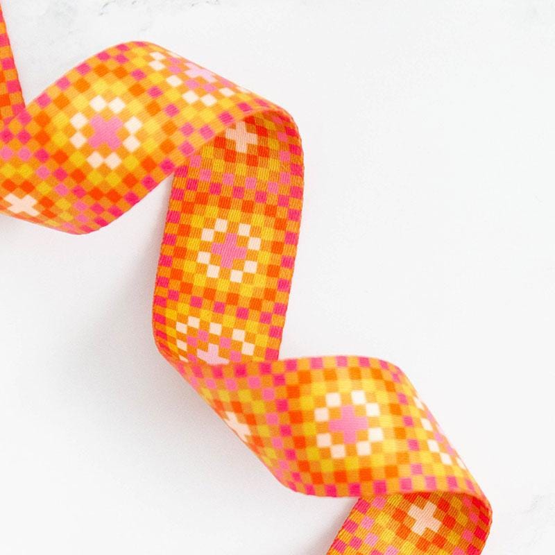 Stitch Supply Co - 1.5" Granny Square in Caramel Webbing - SSCWEB 29 - One Yard