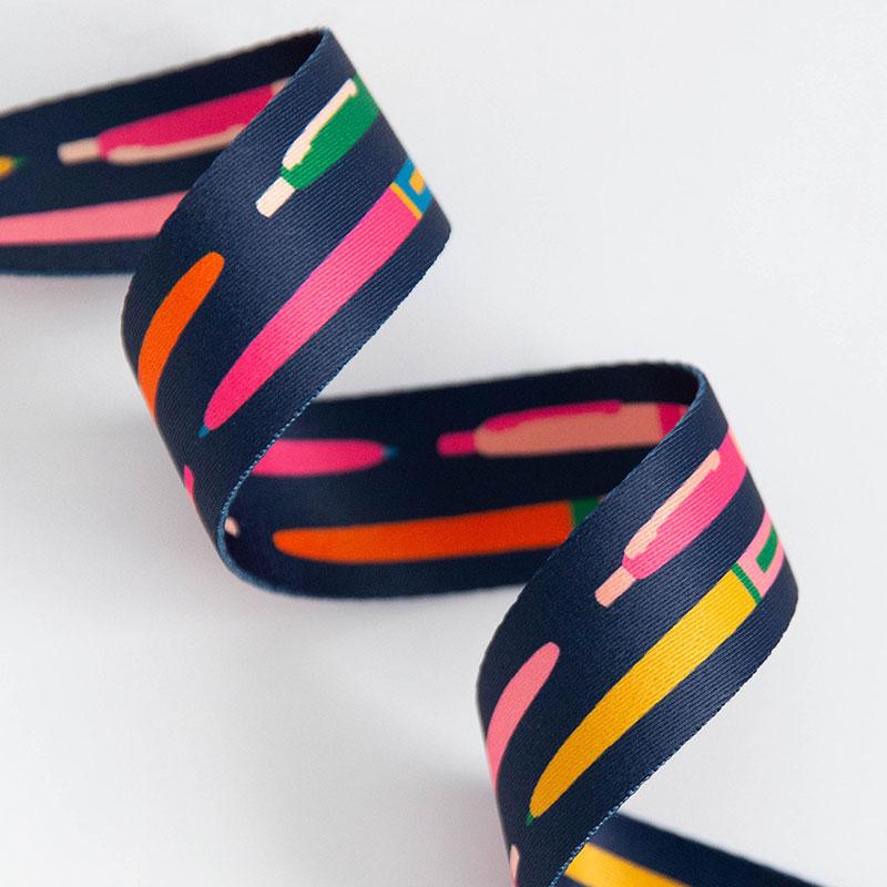 Stitch Supply Co - 1.5" Pens in Navy Webbing - SSCWEB 39 - One Yard
