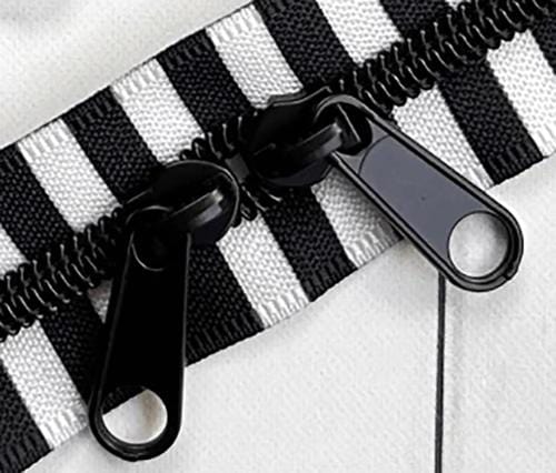 Stitch Supply Co - Black and White 30" Zipper - Black - SSCZ05