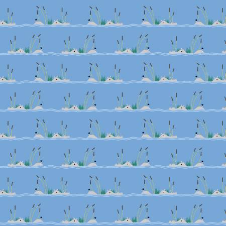 Cotton quilting fabric pattern called 'Dresden Hippos'. Part of the 'Alphabet Soup' fabric collection. Designed by Dear Stella Collection for fabric company Dear Stella. SKU: ST-D2883DRESDEN. 44-45 inch width.