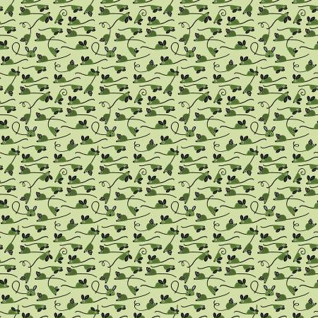 A Tall Yarn - Mice in Pea - Leeza Hernandez - ST-DLW2908PEA - Half Yard