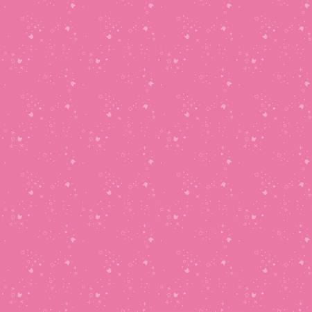 Cotton quilting fabric pattern called 'Kitty Litter Blender in Ballet'. Part of the 'Lazy Sunday' fabric collection. Designed by Pammie Jane Collection for fabric company Dear Stella. SKU: ST-DPJ3000BALLET. 44-45 inch width.