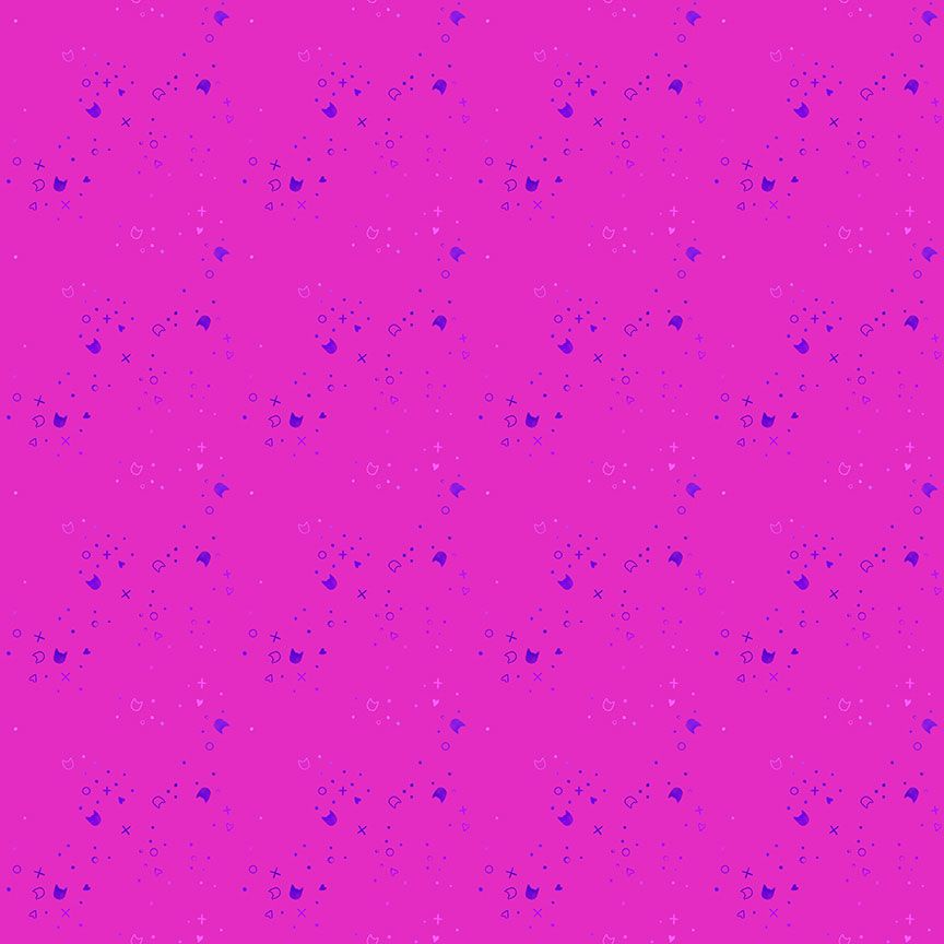 Kitty Litter - Blender in Pinkie Pie - Dear Stella - STELLA-DPJ3000 PINKIE PIE - Half Yard