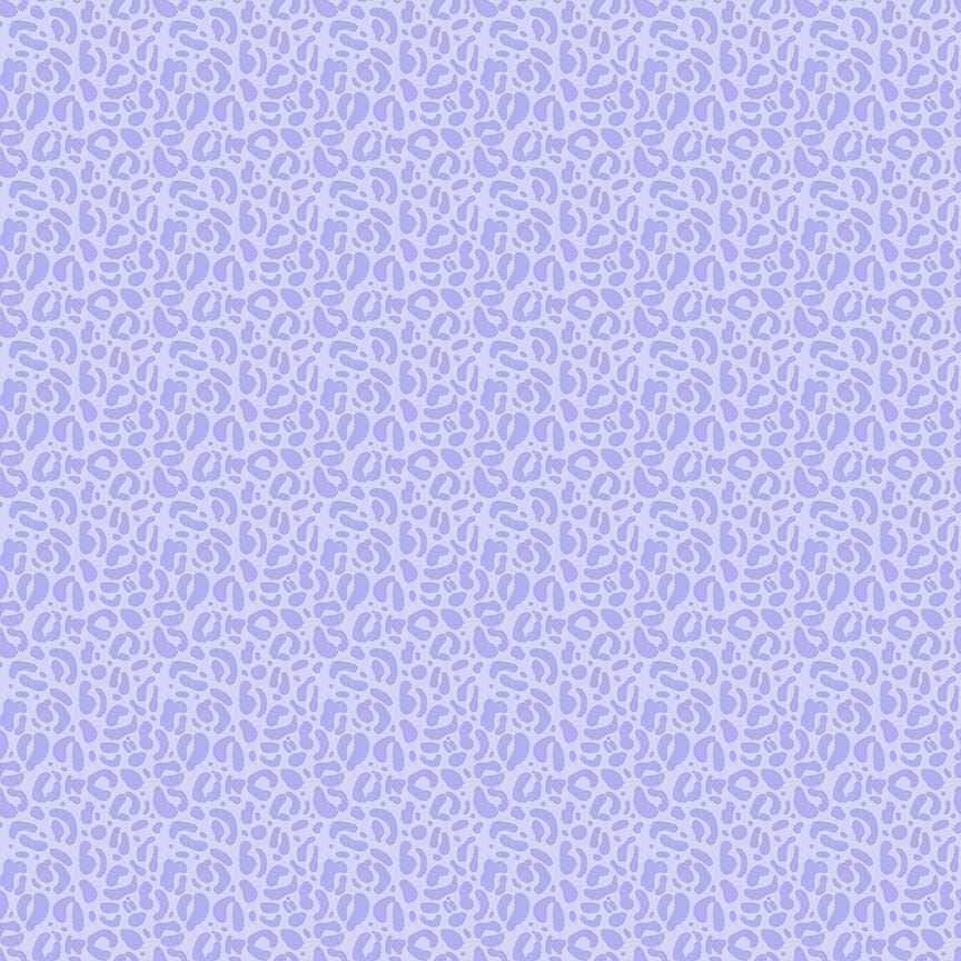 A closeup shot of the quilting fabric pattern called Wild, designed by Pammie Jane for Dear Stella, in the lilac colorway. The SKU is STELLA-DPJ3031 LILAC.